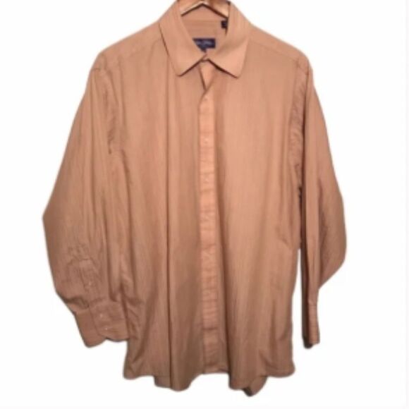 Men’s Sean John Tan Dress Shirt Button Down  Shirt - Picture 1 of 6